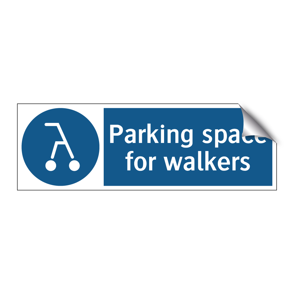 Parking space for walkers