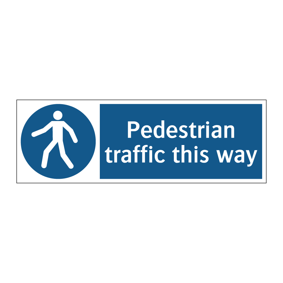 Pedestrian traffic this way