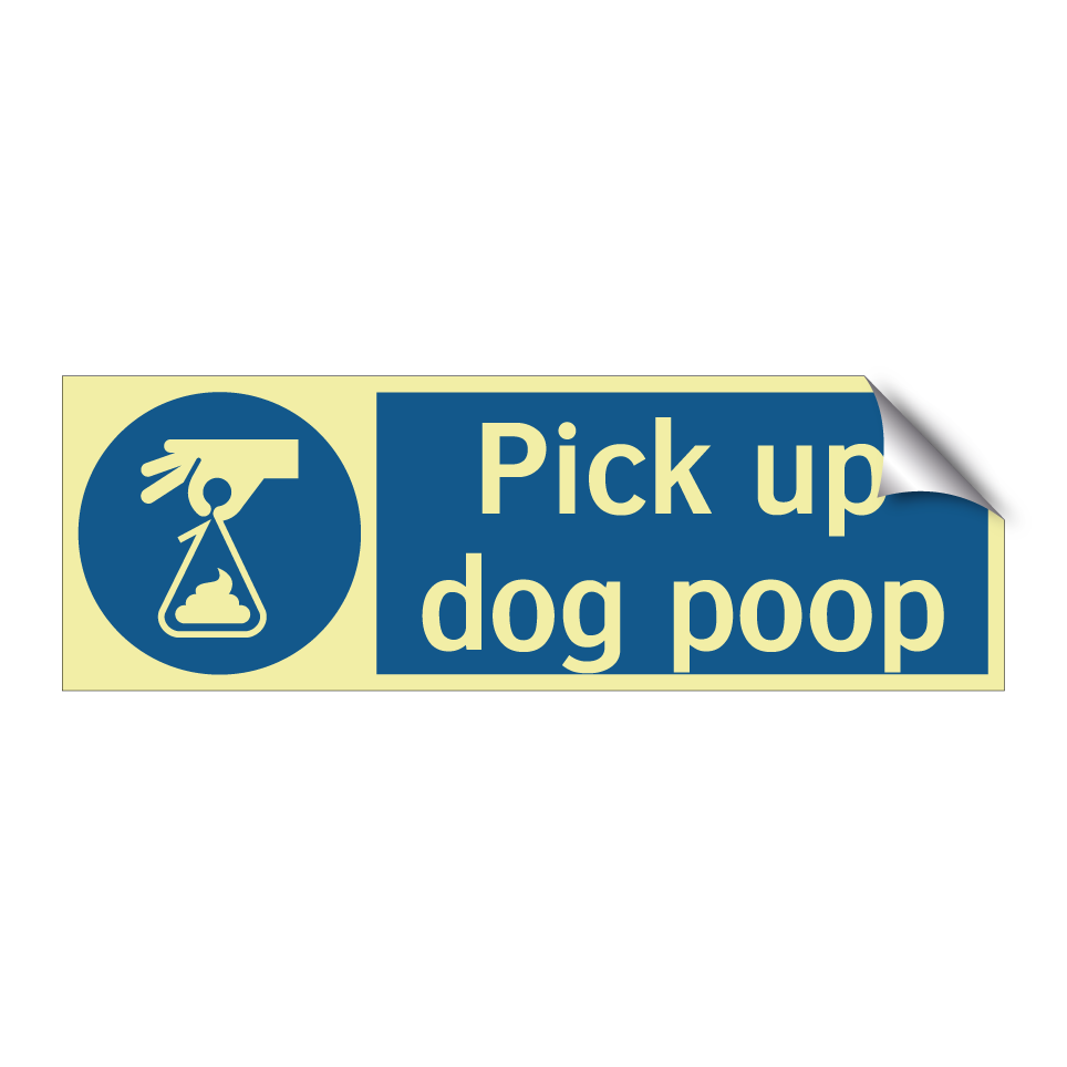 Pick up dog poop