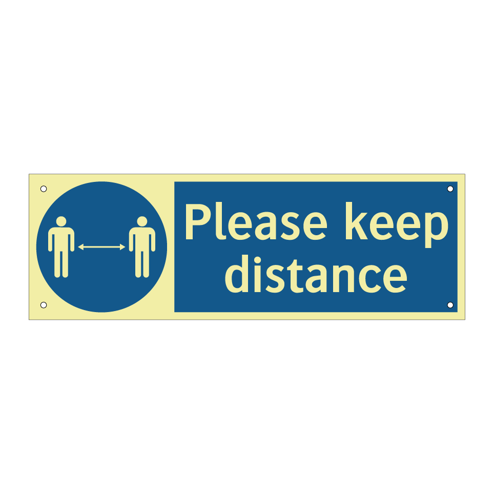 Please keep distance