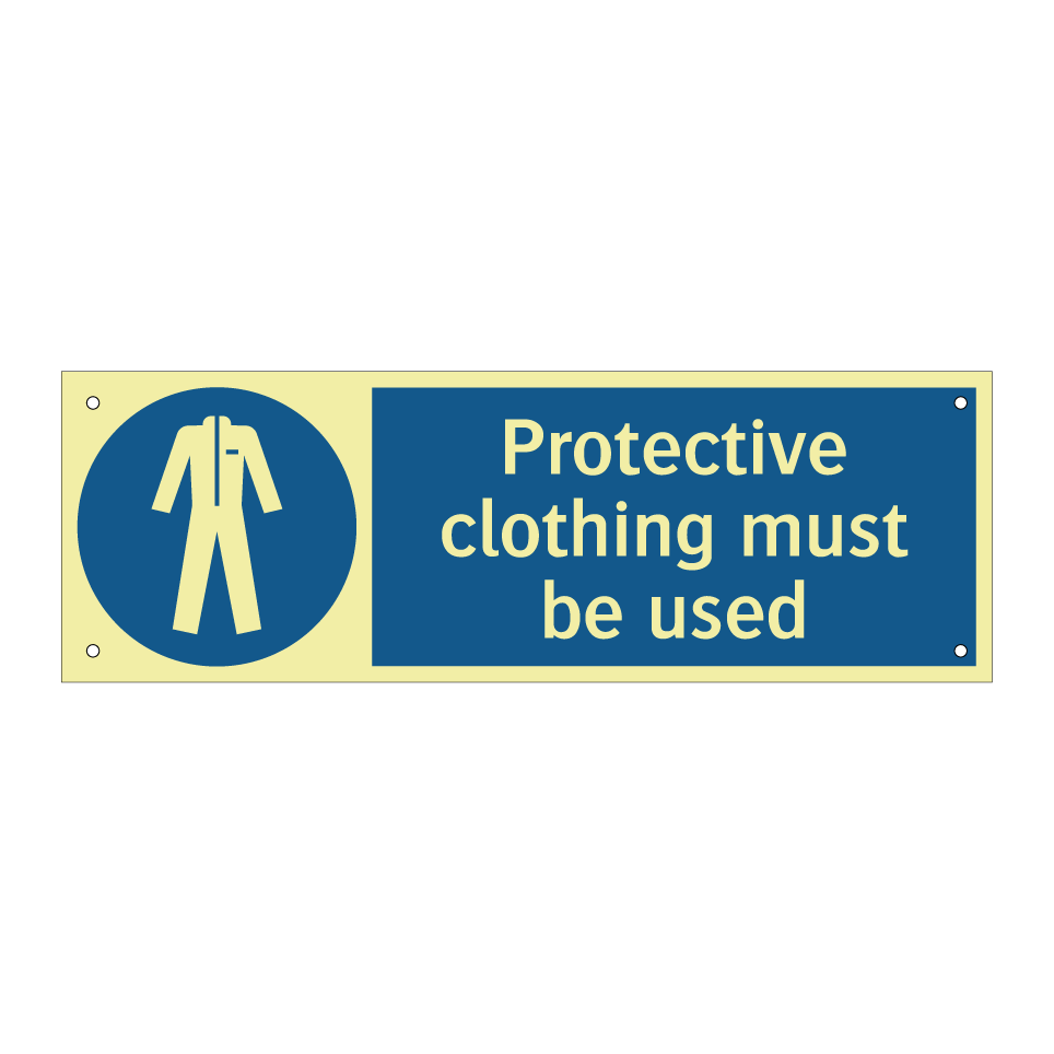 Protective clothing must be used