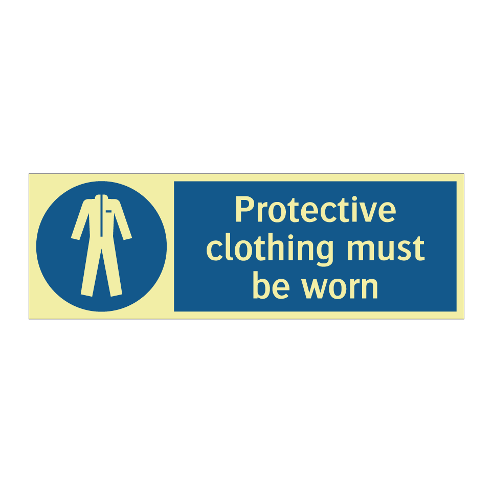 Protective clothing must be worn