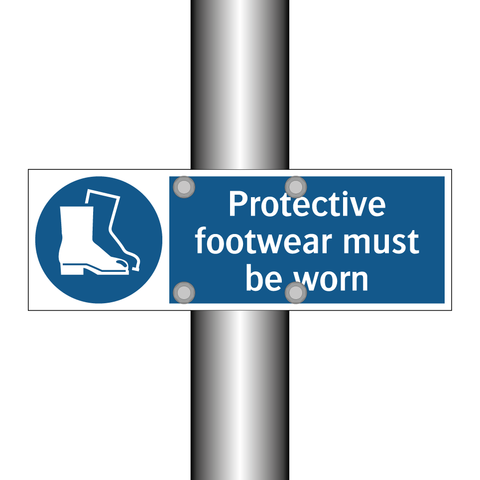 Protective footwear must be worn