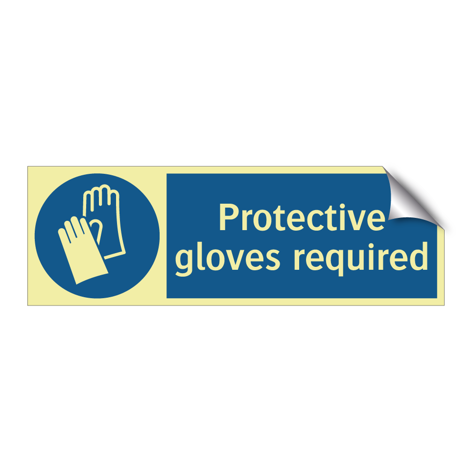 Protective gloves required