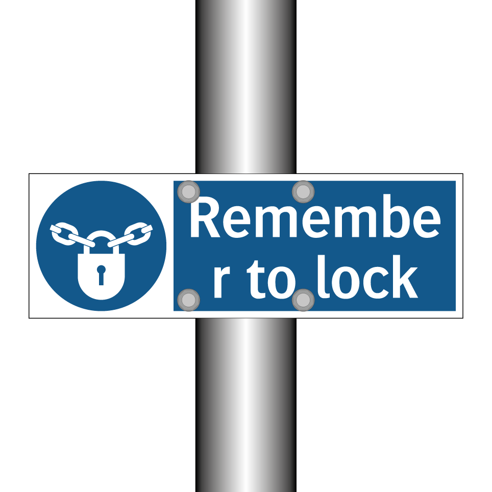 Remember to lock