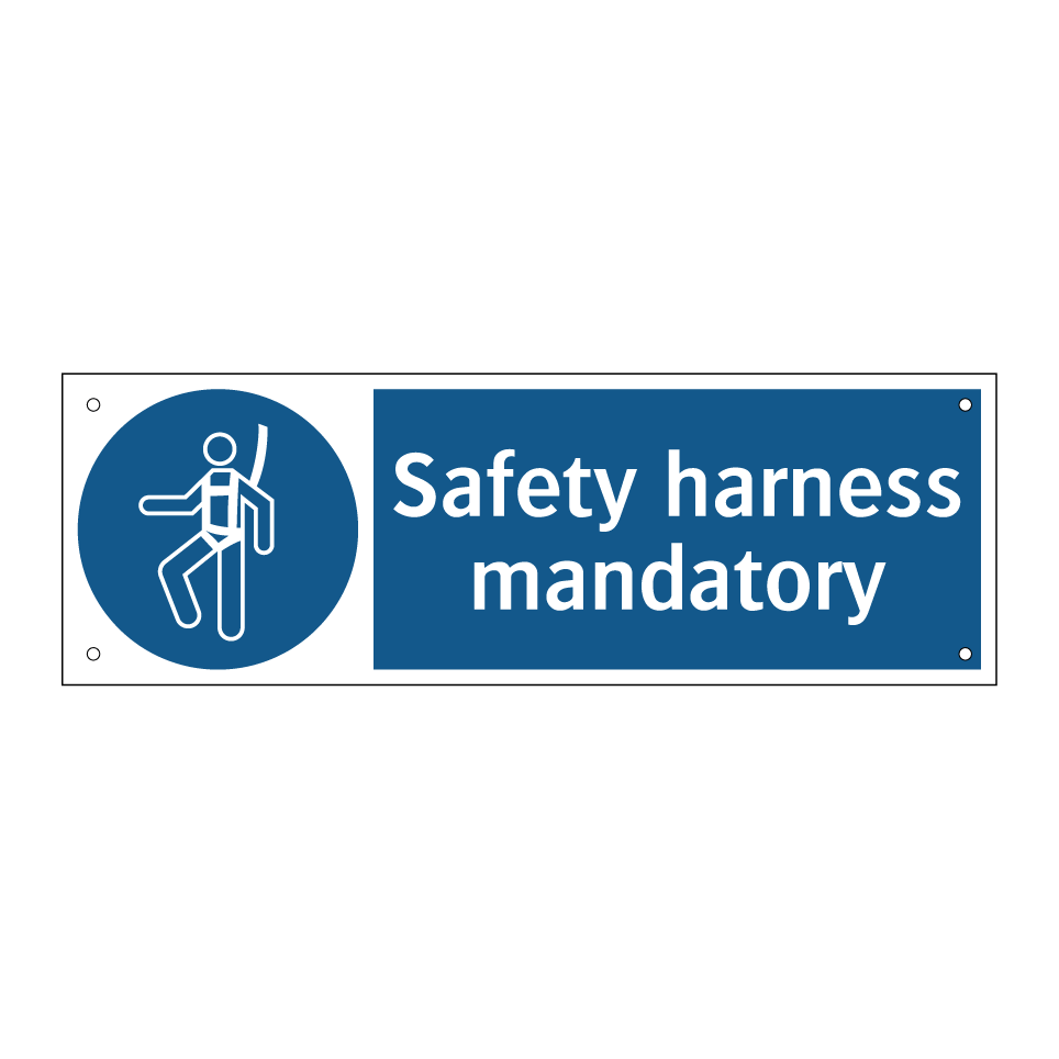 Safety harness mandatory