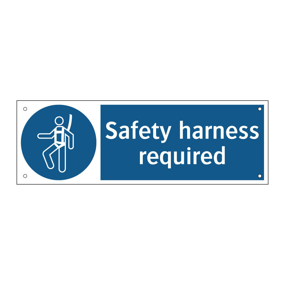 Safety harness required