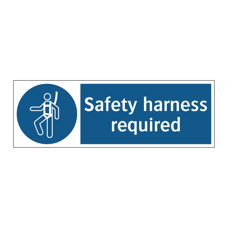 Safety harness required