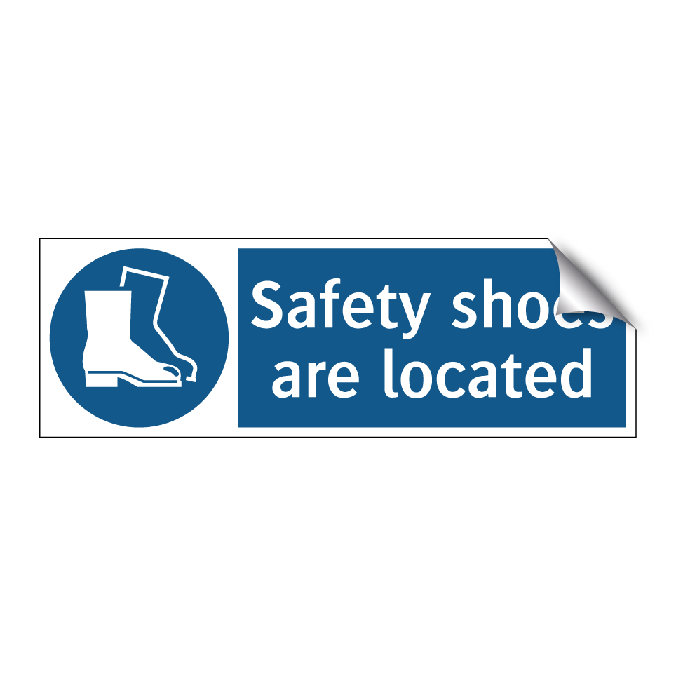 Safety shoes are located