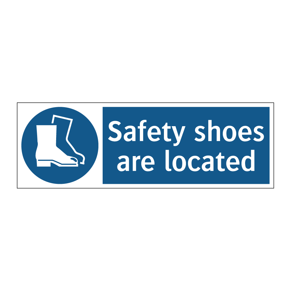 Safety shoes are located