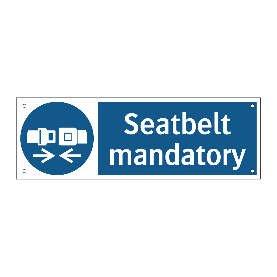 Seatbelt mandatory