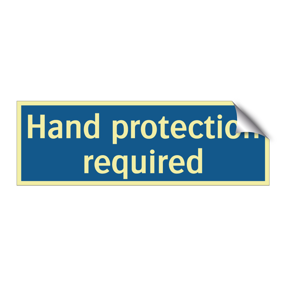 Hand protection required