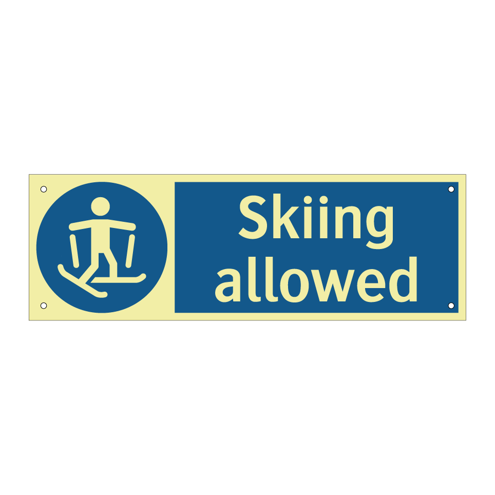 Skiing allowed