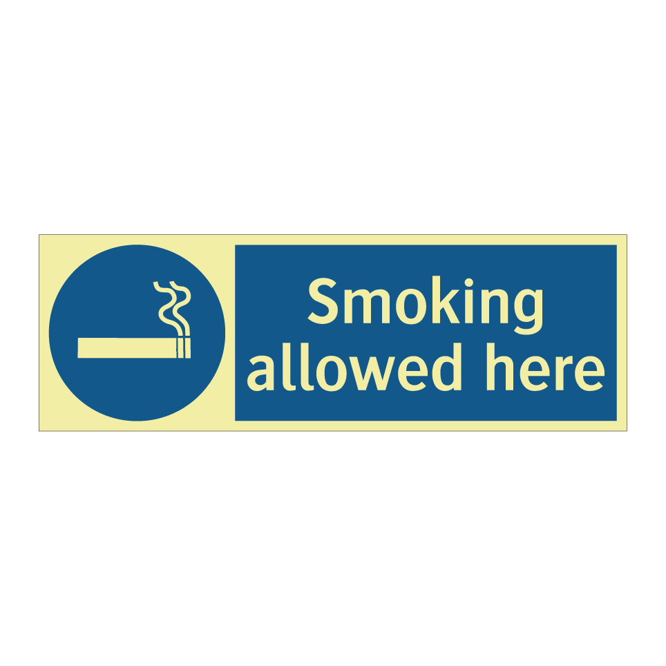Smoking allowed here