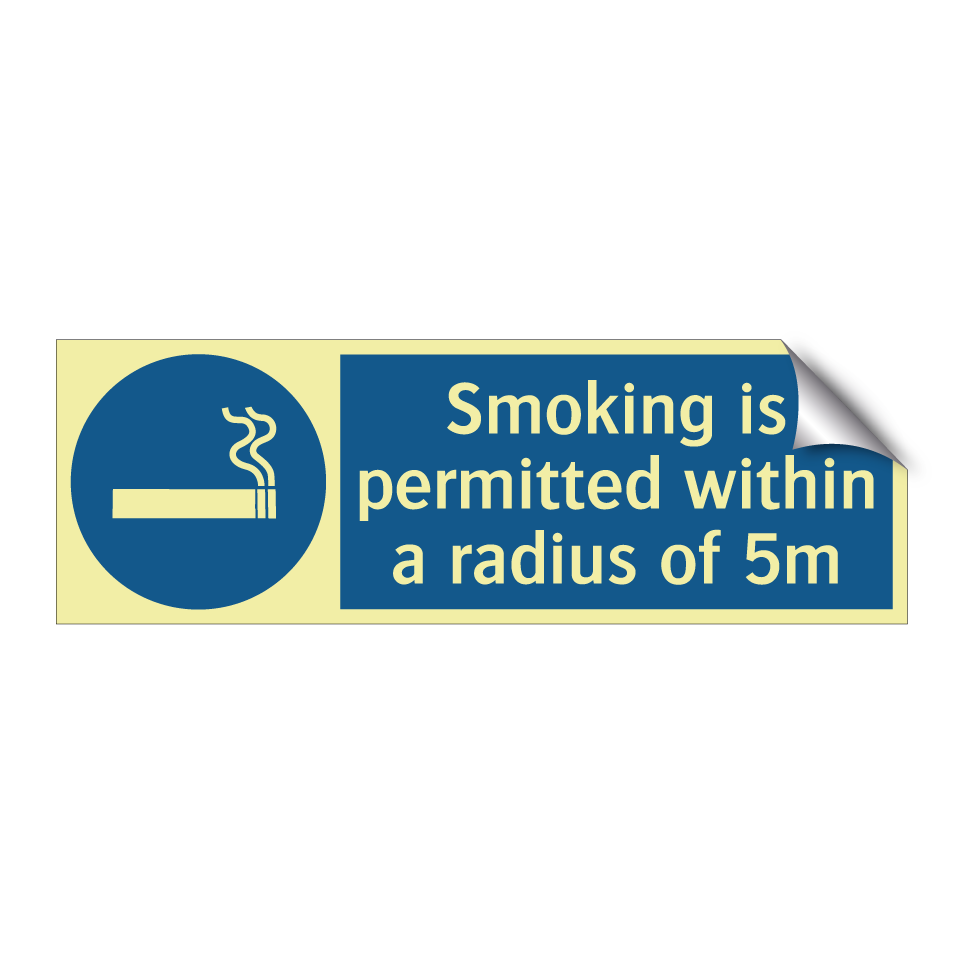 Smoking is permitted within a radius of 5m