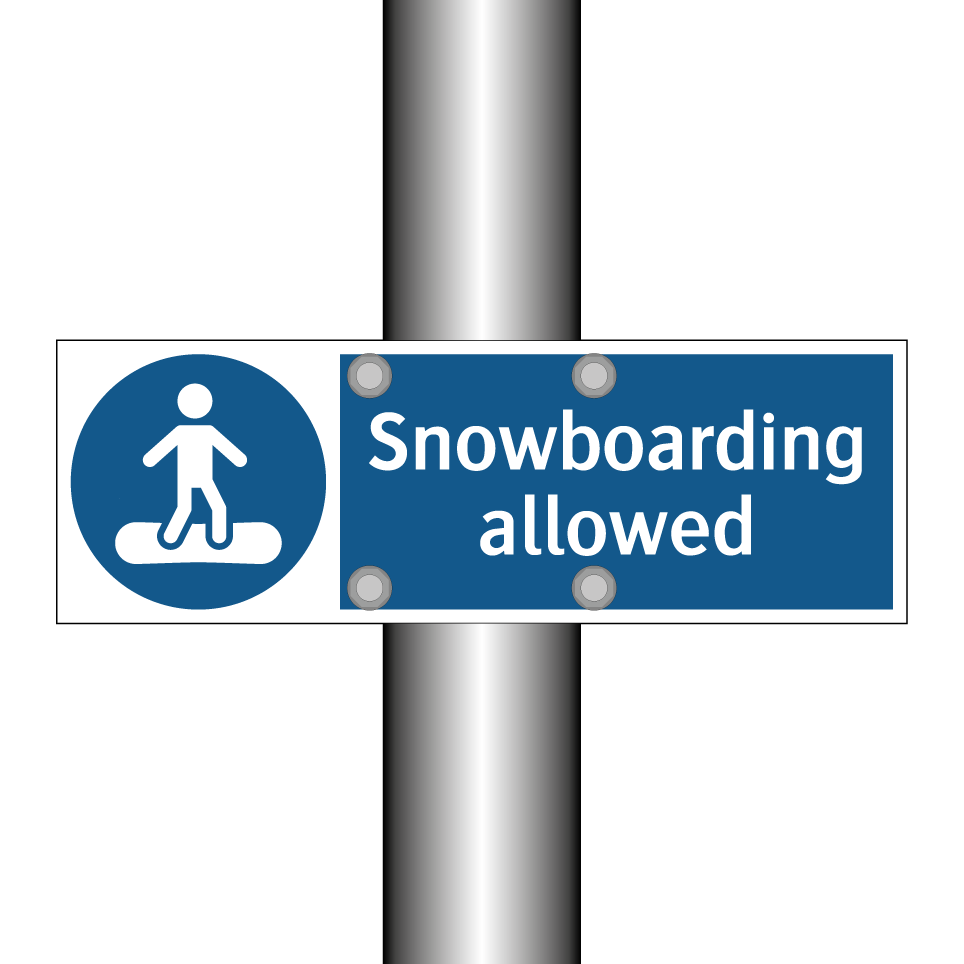 Snowboarding allowed