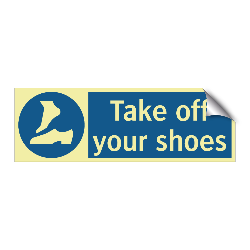 Take off your shoes