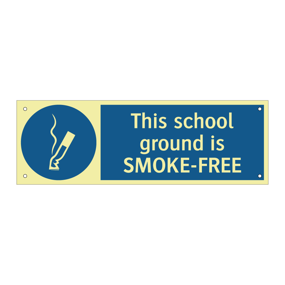 This school ground is SMOKE-FREE