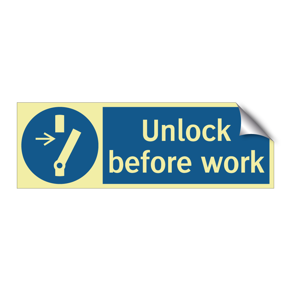 Unlock before work