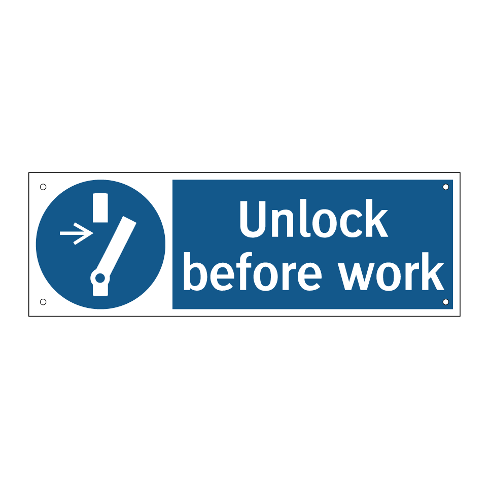 Unlock before work