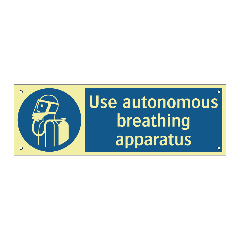 Use autonomous breathing apparatus