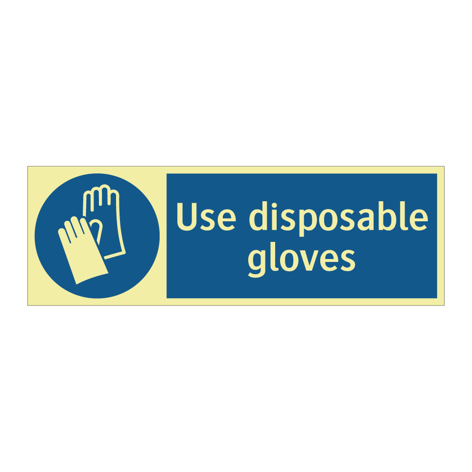 Use disposable gloves