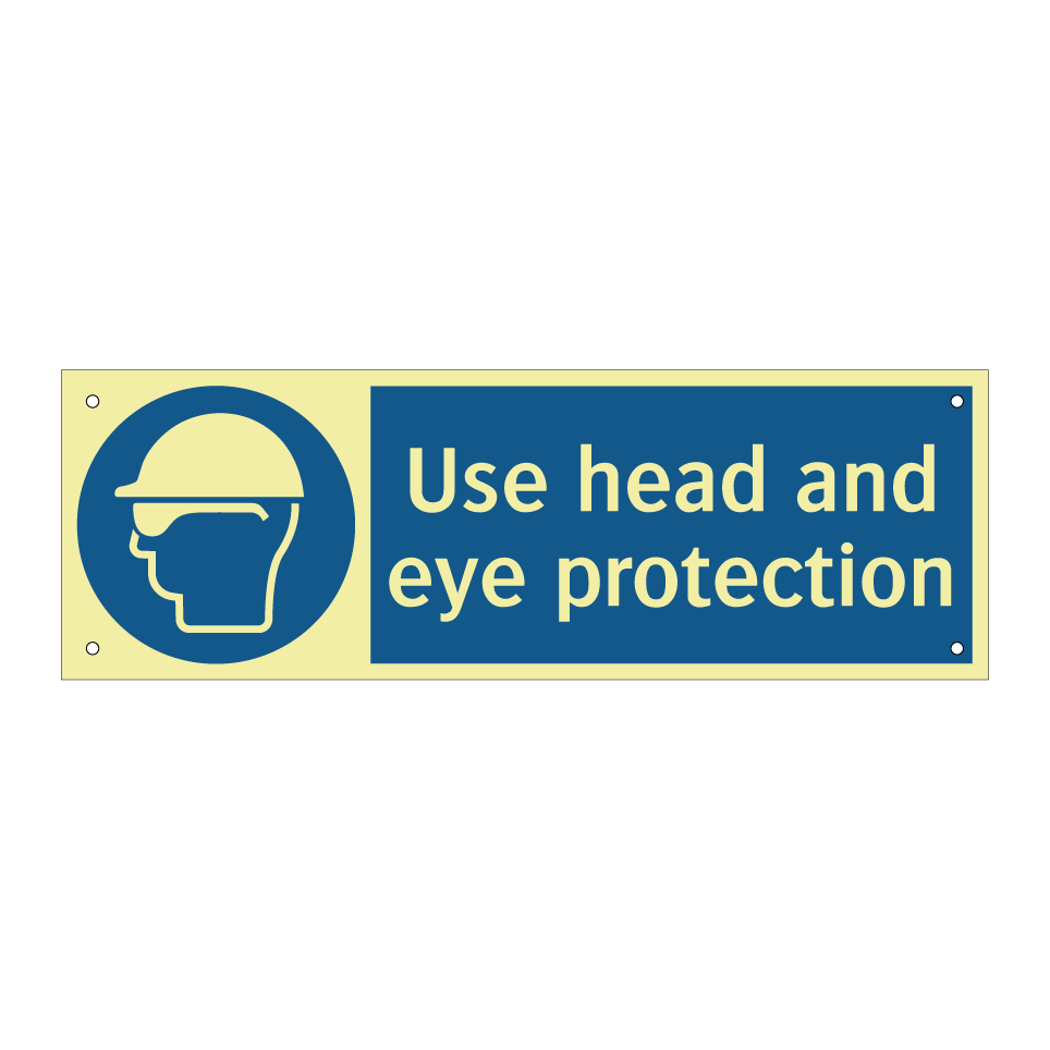 Use head and eye protection