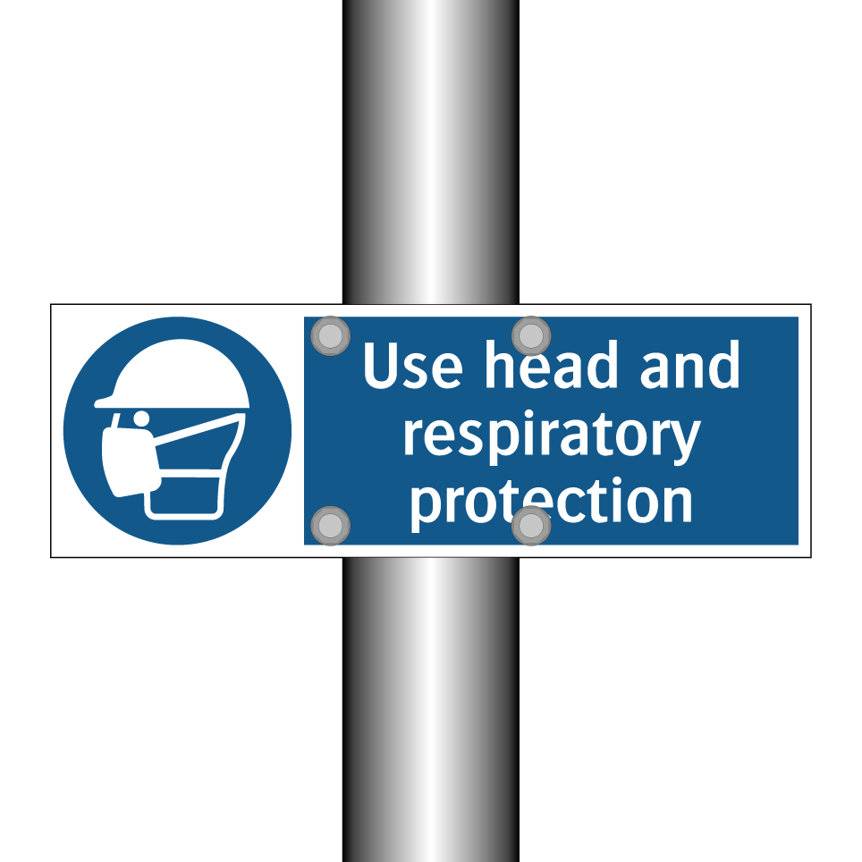 Use head and respiratory protection
