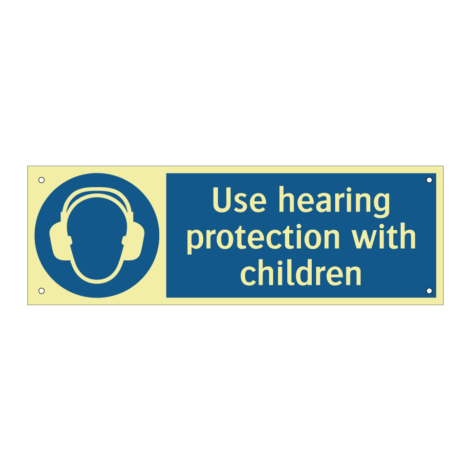 Use hearing protection with children
