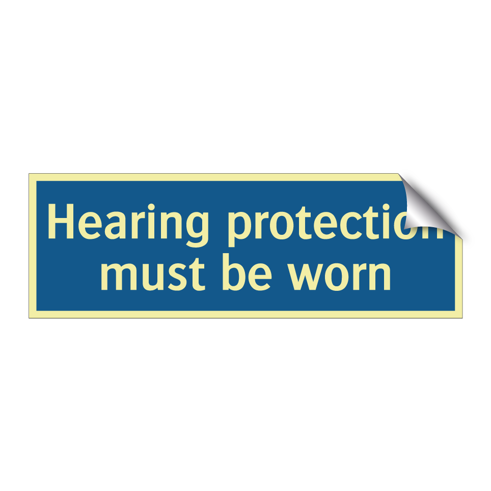 Hearing protection must be worn