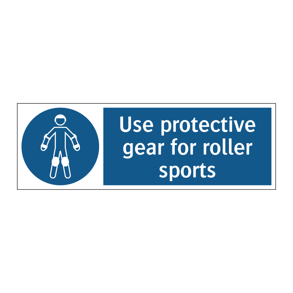 Use protective gear for roller sports
