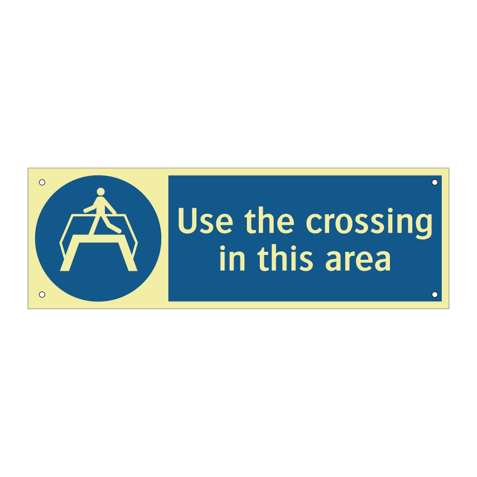 Use the crossing in this area