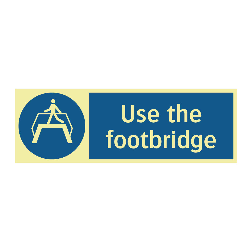 Use the footbridge