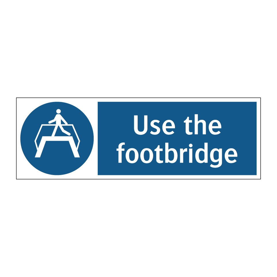 Use the footbridge