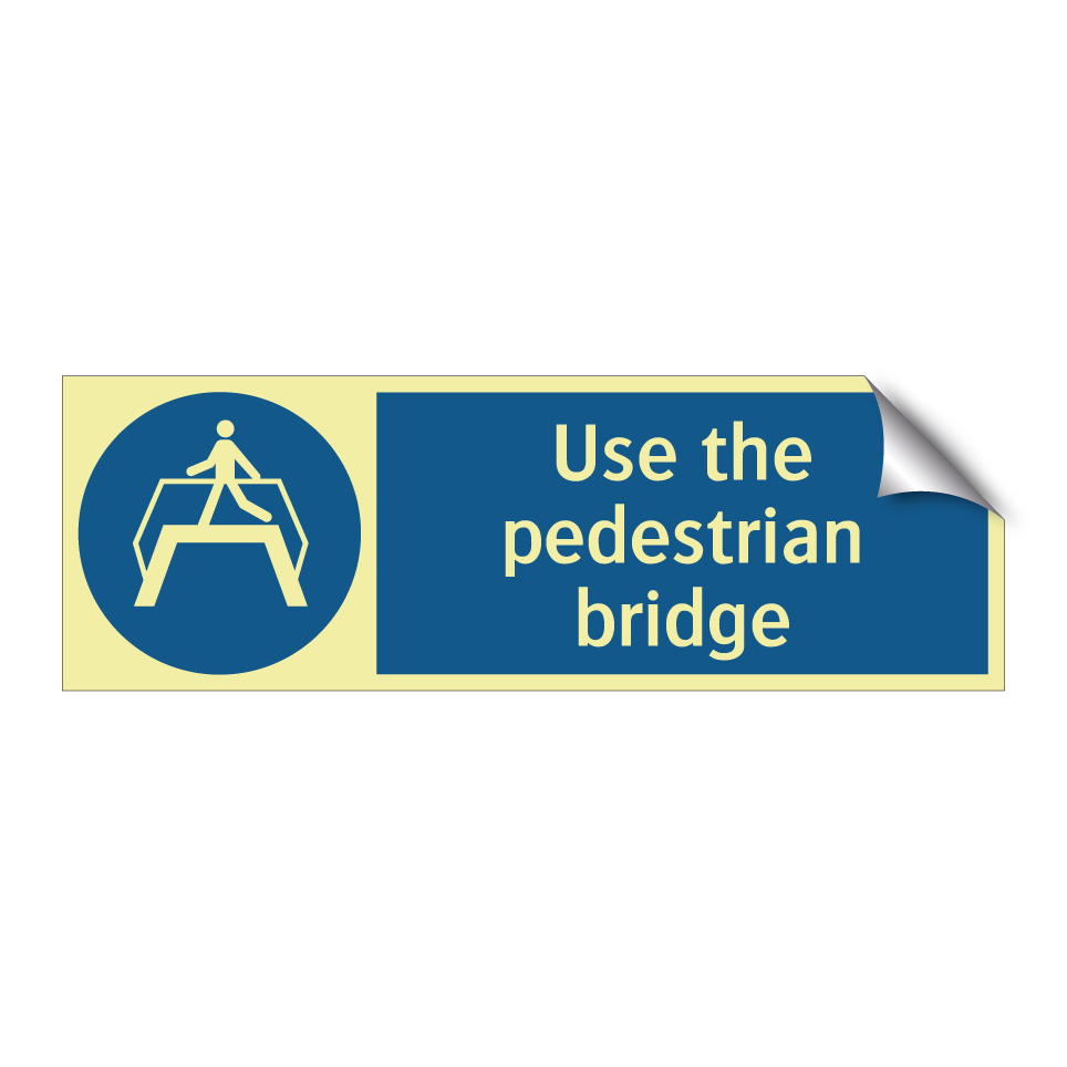 Use the pedestrian bridge