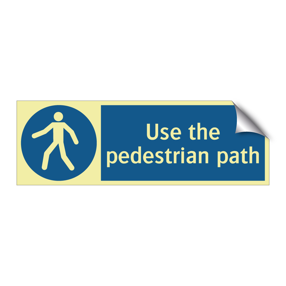 Use the pedestrian path