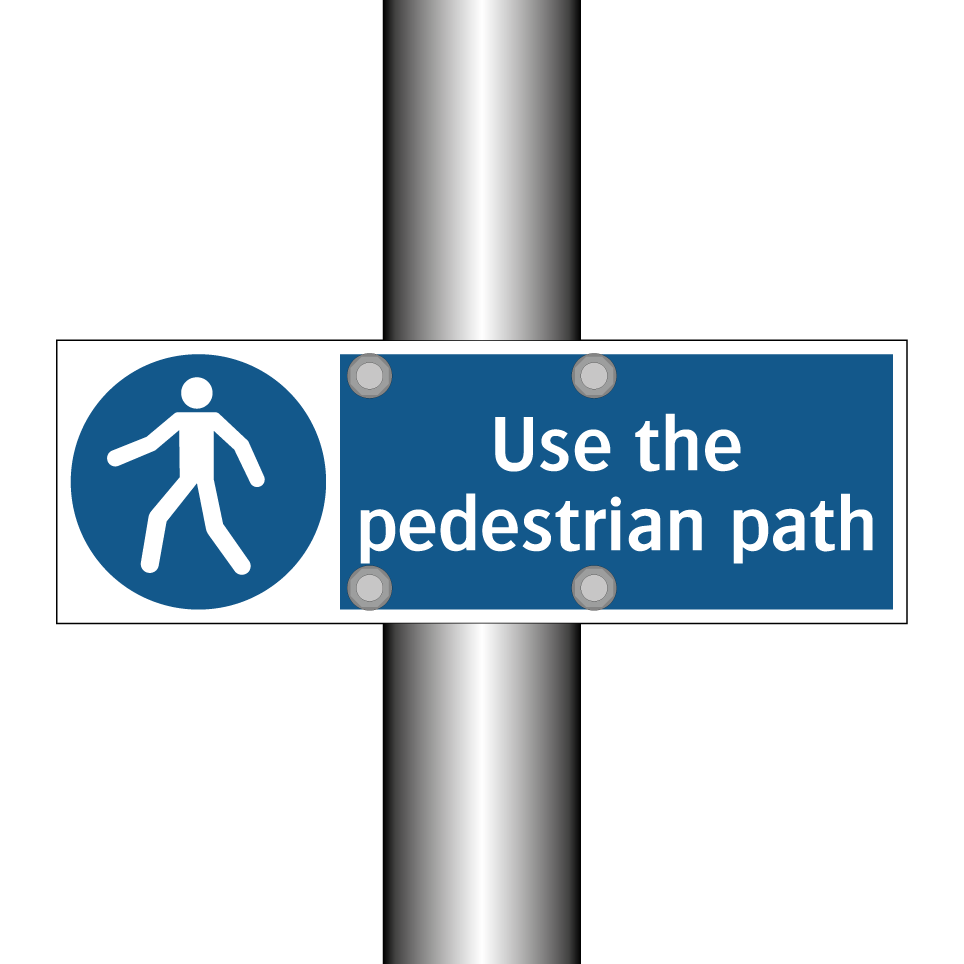 Use the pedestrian path
