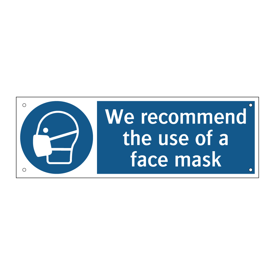 We recommend the use of a face mask