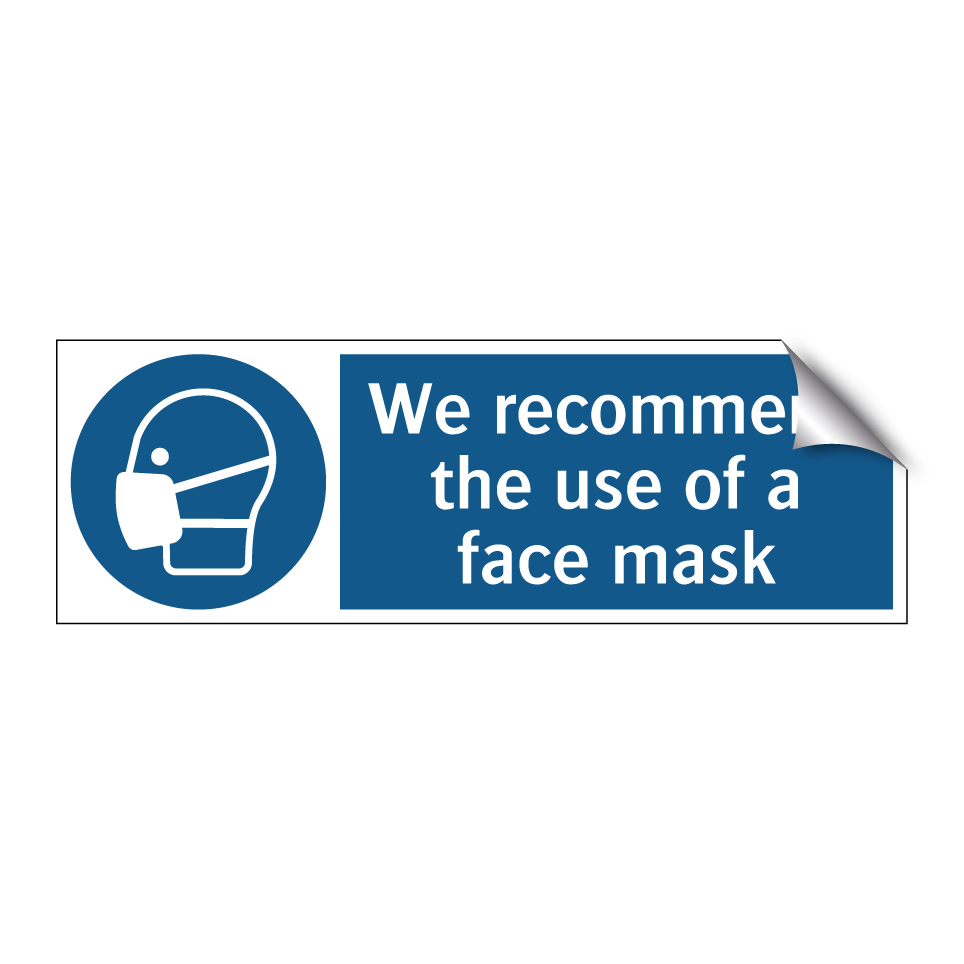 We recommend the use of a face mask