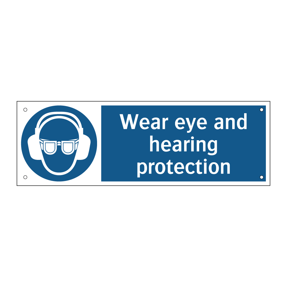 Wear eye and hearing protection