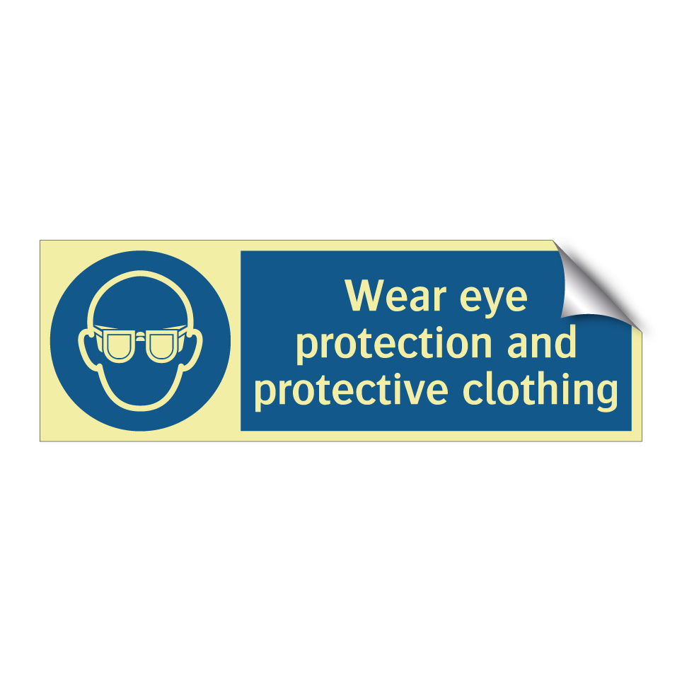 Wear eye protection and protective clothing