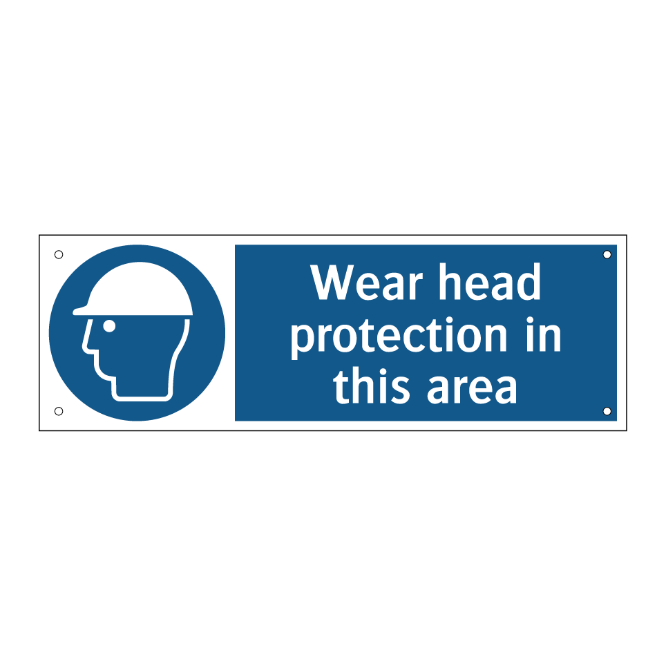 Wear head protection in this area