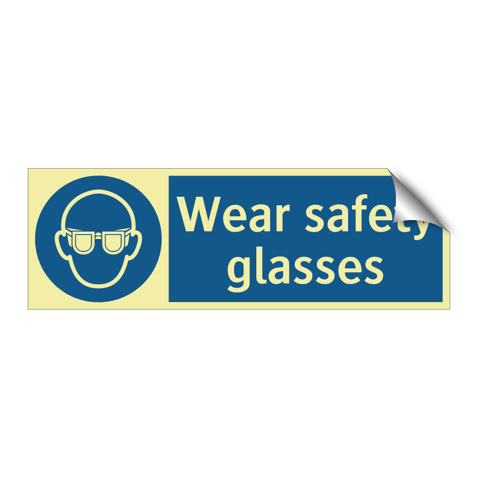 Wear safety glasses