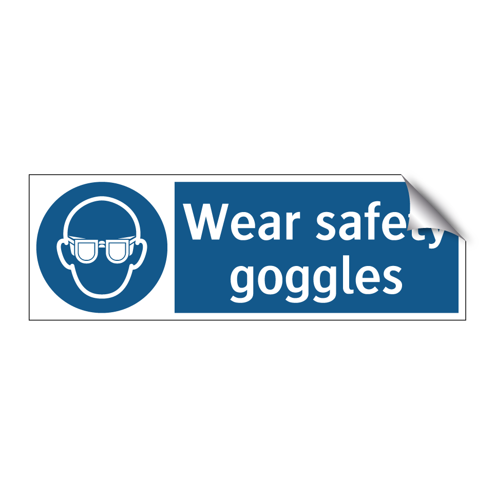 Wear safety goggles