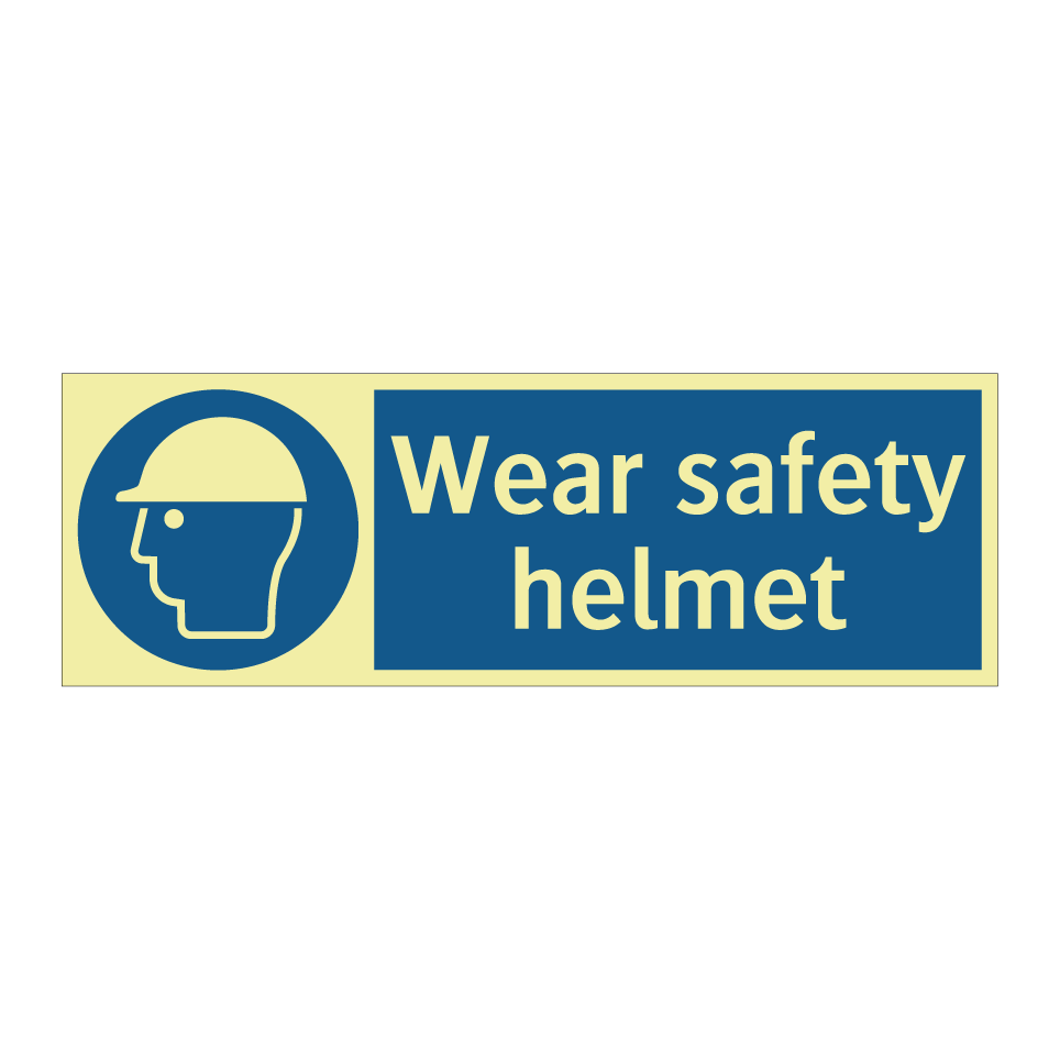 Wear safety helmet
