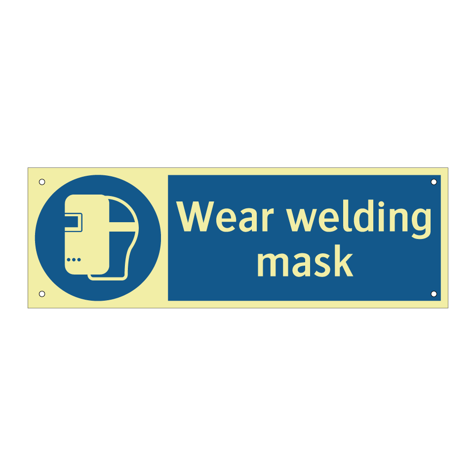 Wear welding mask