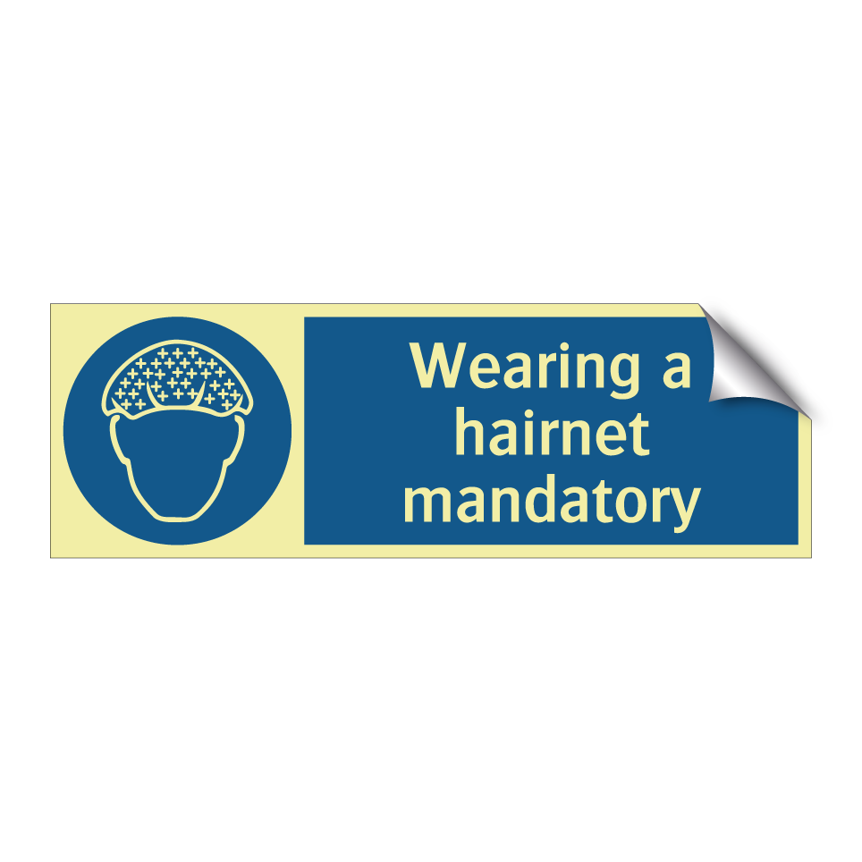 Wearing a hairnet mandatory