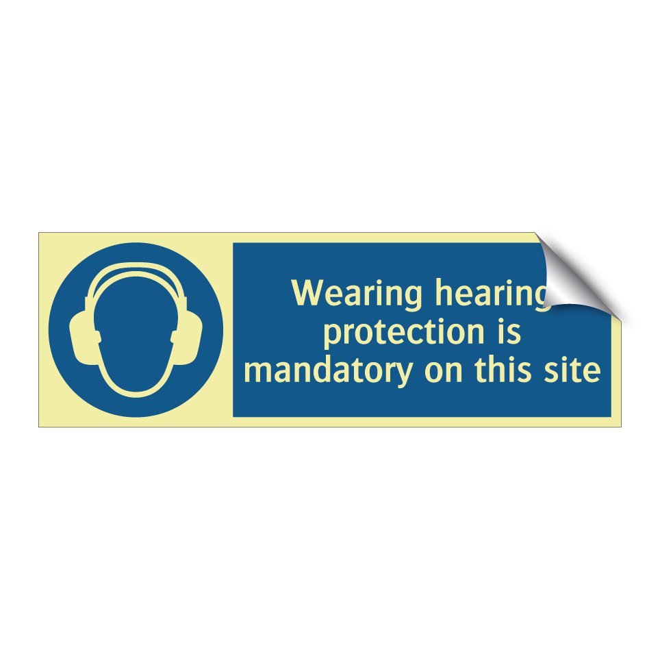 Wearing hearing protection is mandatory on this site