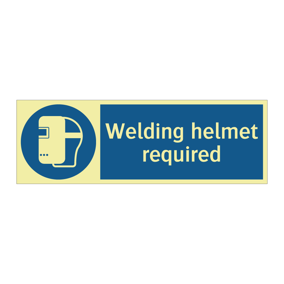 Welding helmet required