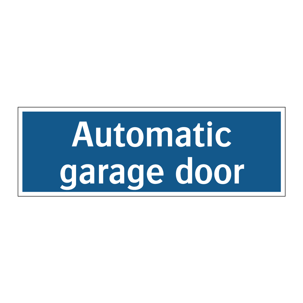 Automatic garage door